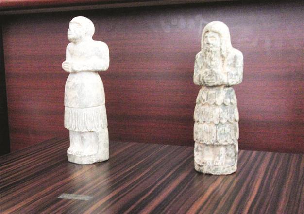 Two historic statues seized