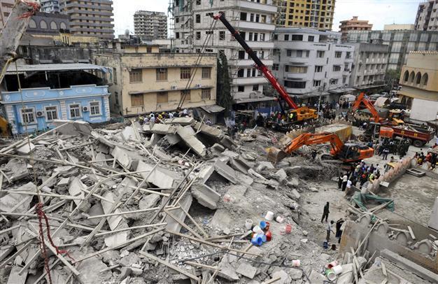 Tanzanias economic capital Dar es Salaam building collapse toll hits 25