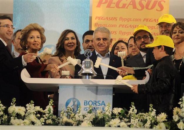 Borsa Istanbul gong rings for Pegasus Airlines