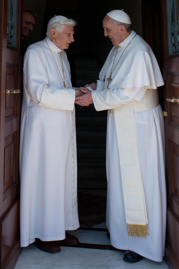 Ex-Pope Benedict back at Vatican to live out retirement