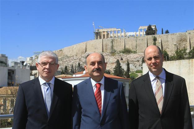 Turkish health minister makes his first official visit to his country of birth, Greece