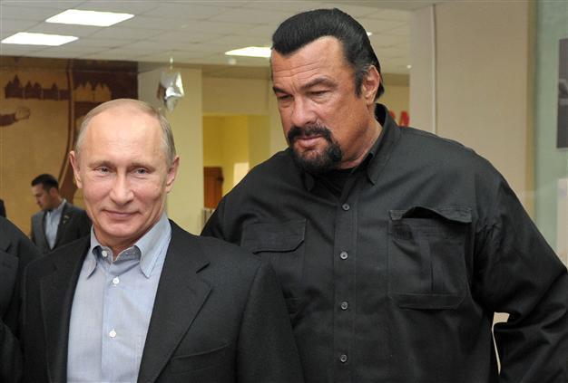 Putin urges Soviet-style fitness programme, with actor Seagal