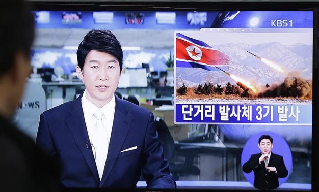 North Korea fires short-range missiles