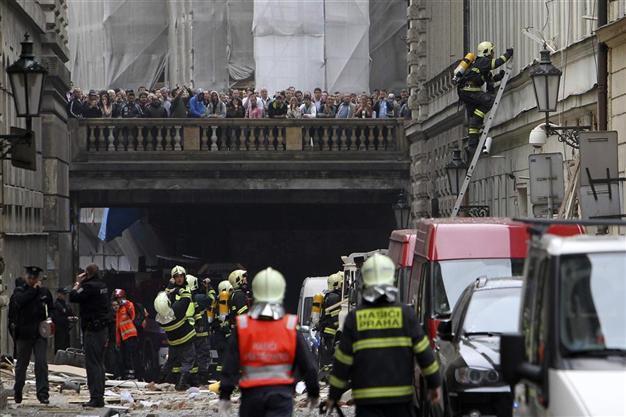 Dozens hurt in powerful Prague gas blast