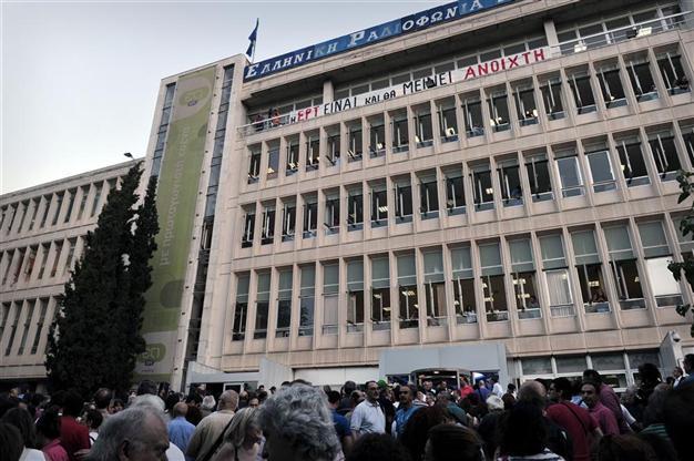 Shock as Greece shuts down public broadcaster