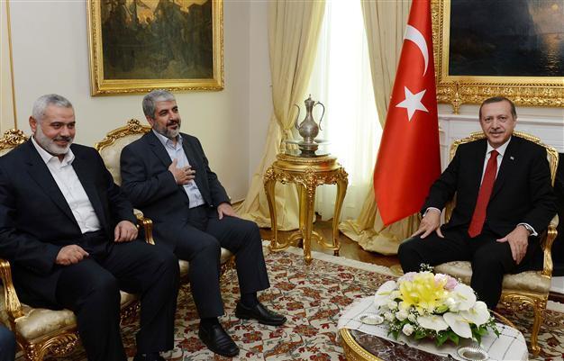 Turkish PM Erdoğan meets Hamas leader Meshal and Gaza PM Haniyeh