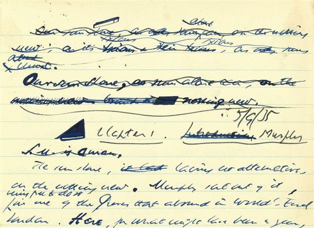 Manuscript of first Beckett novel sold