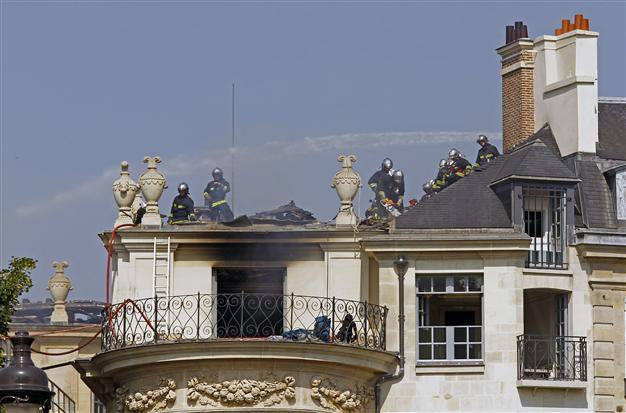 Blaze damages landmark Paris mansion owned by Qataris