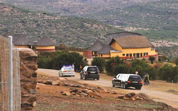 Police, workers exhume Mandelas children