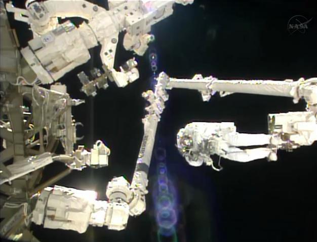 Astronaut helmet leak forces abrupt end to spacewalk