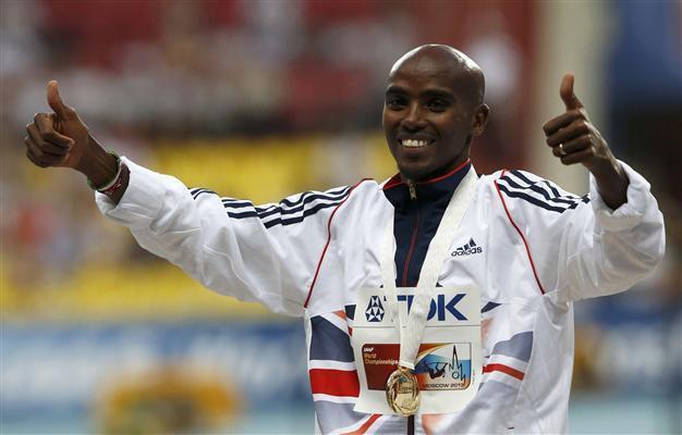 Farah claims dramatic 10,000m gold medal in Russia