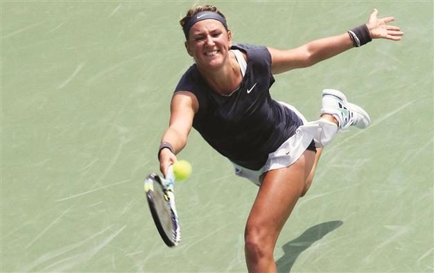 Azarenka recovers from shaky return to beat King