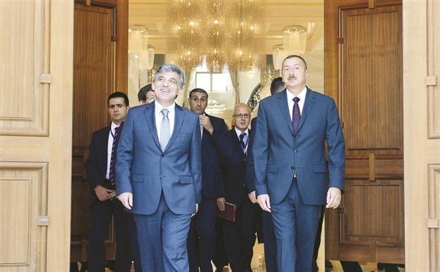 Turkish President Gül holds talks with his counterparts in Azerbaijan