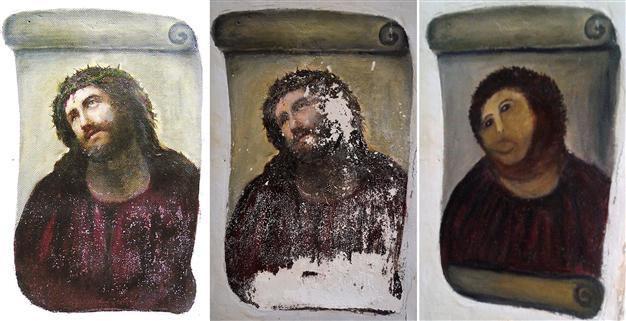 Spanish artist to share riches from botched fresco makeover