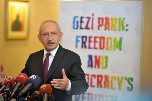Turkish main opposition leader vows support to Gezi protesters