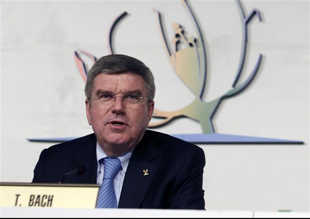 Bach overwhelmed at winning IOC president vote