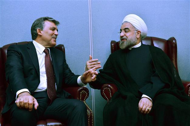 Turkish President Gül meets with Iranian counterpart Rouhani