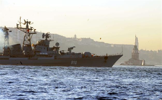 New Russian warship crosses Bosphorus en route to Mediterranean