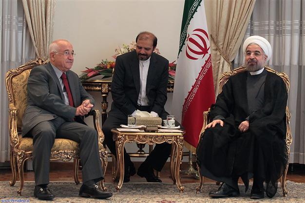 Turkish Parliament speaker meets with Iranian President Rouhani