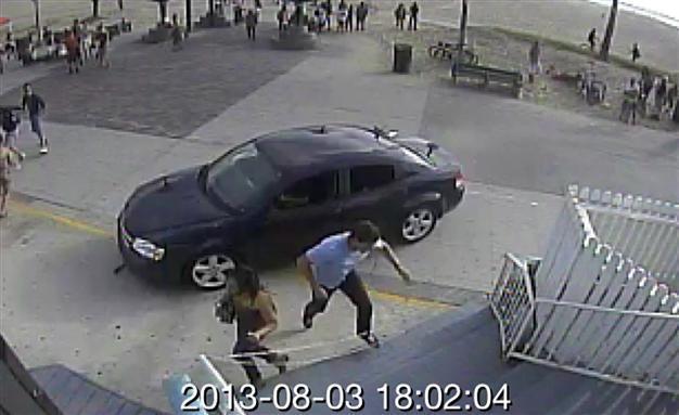 One killed as car plows into busy US seaside boardwalk