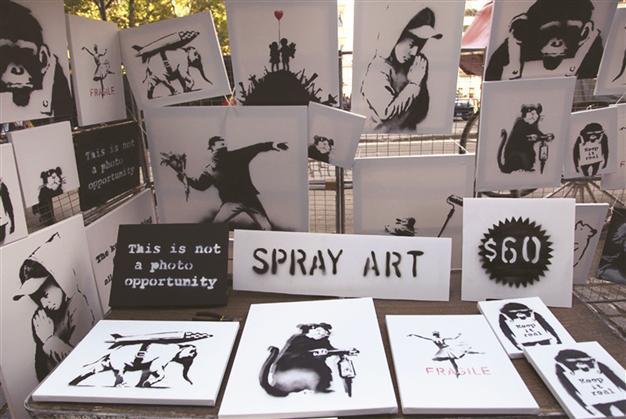 Banksy sells works at NY pop-up stall for bargain prices