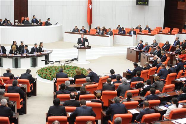 Turkish party leaders absent at historic parliamentary session