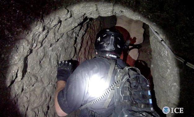 Cross-border drug tunnel equipped with rail system discovered on US-Mexico border