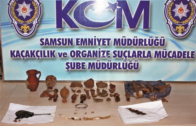 Ancient pieces found in Black Sea province of Samsun