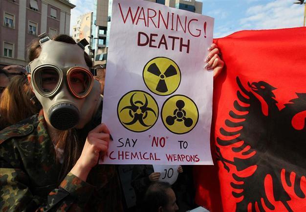 Albania refuses to host Syria chemical arsenal destruction