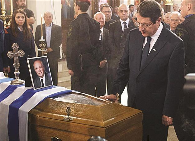 Greek Cypriots lay former President Clerides to rest