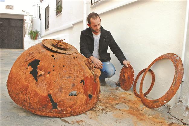 Historical mine found off the coast of Bodrum