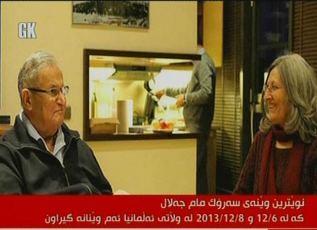 Kurdish broadcaster publishes first footage of Iraq President Talabani in year since stroke