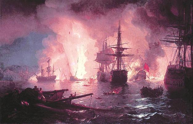 Aivazovsky’s works on sea at Naval Museum