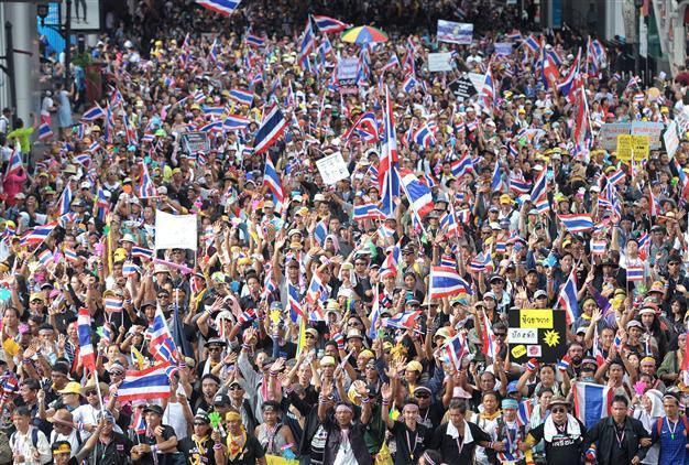 Thai Finance Ministry occupied amid huge anti-government protests