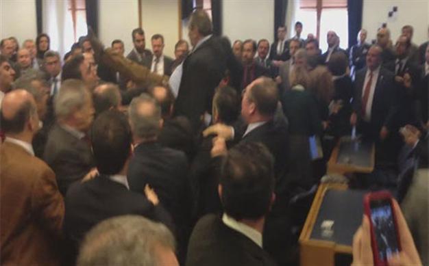 Kicks and punches fly as Turkish MPs debate judicial reform