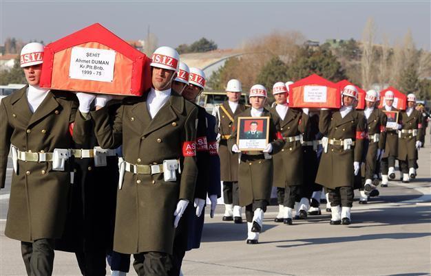 Leaders pay homage to Turkish Air Forces crew killed in helicopter crash