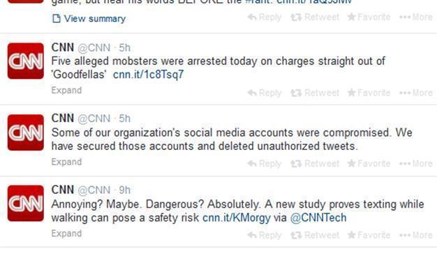 Syrian group hacks CNN social media accounts