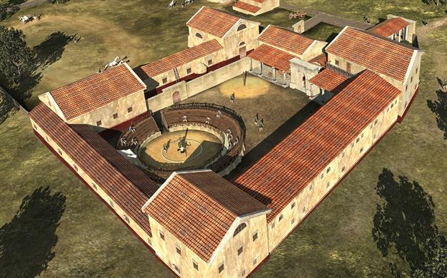 Archaeologists recreate Roman gladiator school in Austria