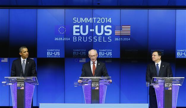 Obama plays up US-Europe bond amid Russia tension
