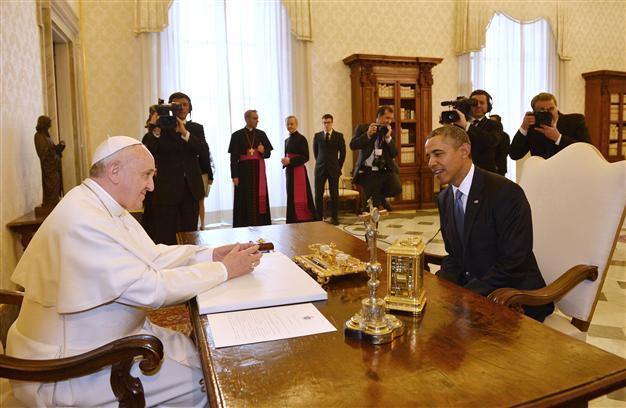 Pope talks abortion, immigration at first Obama meeting