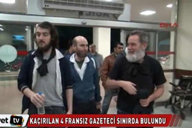 Four French journalists found by Turkish soldiers on Syria border