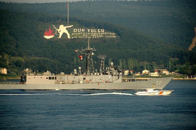 US warship crosses Dardanelles Strait enroute to Black Sea
