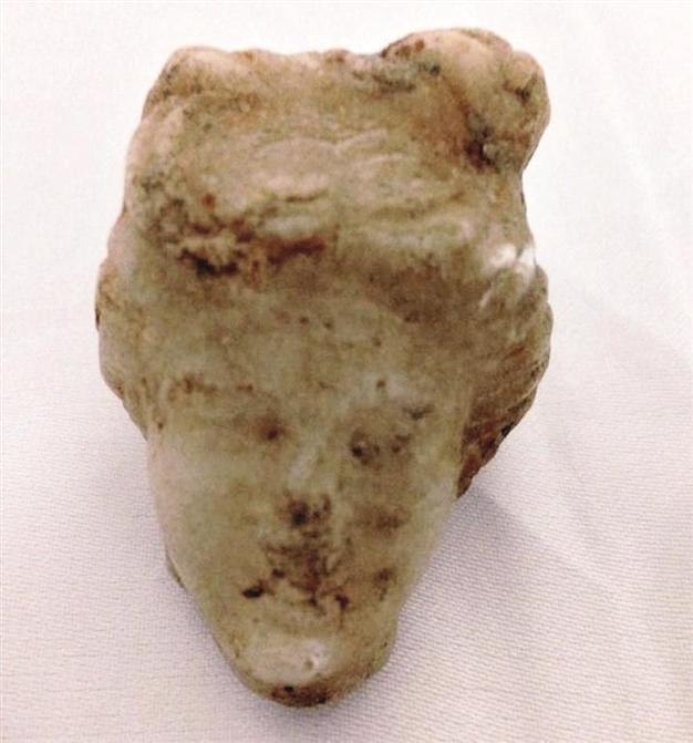 Sculpture head from Roman era seized in southern Turkey
