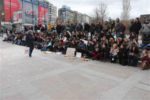 Silent sit-down protests spread across Turkey in memory of Berkin Elvan