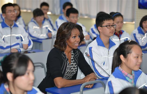 Michelle Obama touts equality, religious rights in China