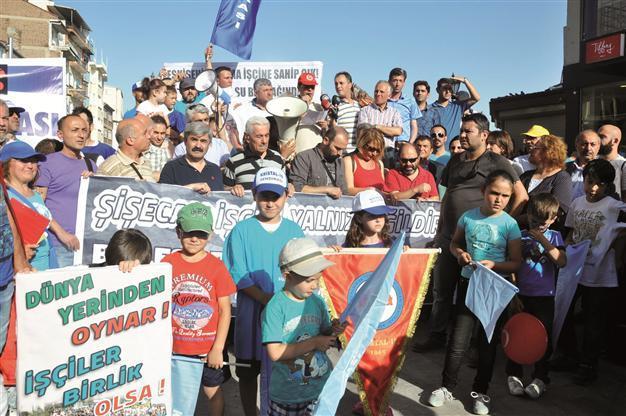 CHP proposes motion over governments move to postpone Şişecam workers strike