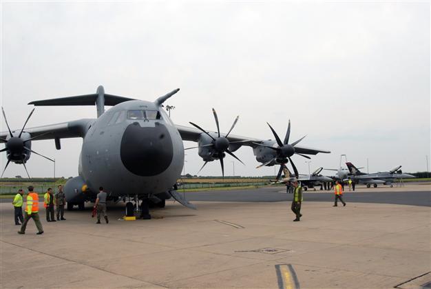 Turkish A400M carries military equipment in debut international flight