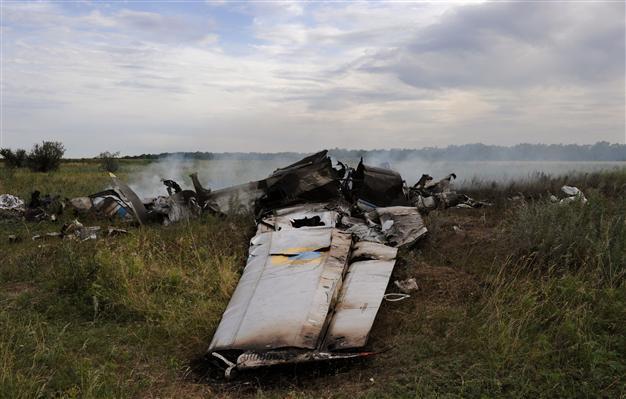 Ukraine says military plane likely shot down from Russia