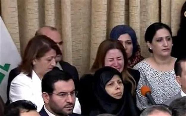 VIDEO: Yazidi lawmaker cries for help and faints over ISIL massacre