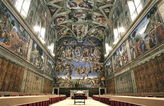 Michelangelo works under protection